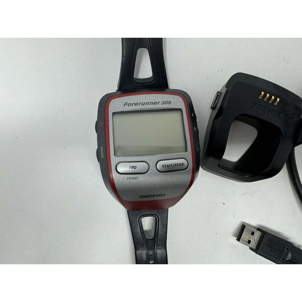 Garmin Forerunner 305 GPS only Watch Sport Fitness Running (Read)